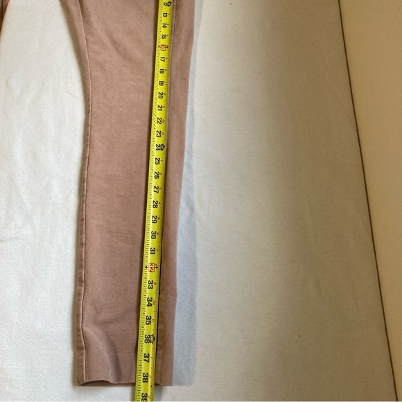 Theory Wome’s Pants Navalane Casual Velvet Strech Skinny Pink Size 8 - Picture 10 of 16